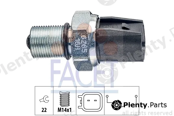 Facet 7.6265 — Switch, reverse light Made in Italy - OE Equivalent