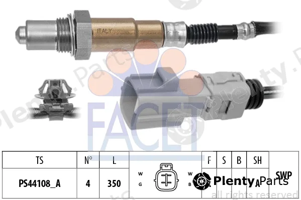 Facet 10.8556 — Lambda Sensor Made in Italy - OE Equivalent