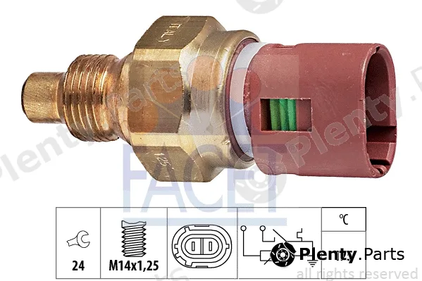 Facet 7.3532 — Sensor, coolant temperature Made in Italy - OE Equivalent