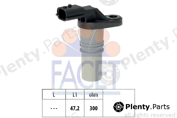 Facet 9.0646 — Sensor, crankshaft pulse Made in Italy - OE Equivalent