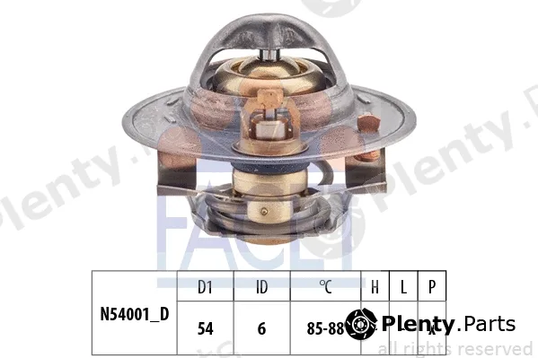 Facet 7.8378S — Thermostat, coolant Made in Italy - OE Equivalent