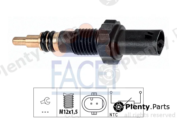 Facet 7.3348 — Sensor, coolant temperature Made in Italy - OE Equivalent