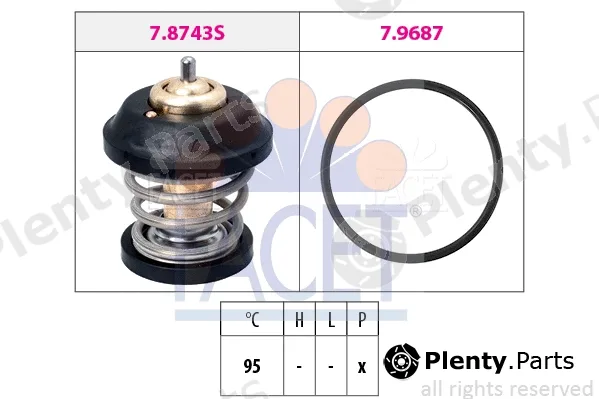 Facet 7.8799 — Thermostat, coolant Made in Italy - OE Equivalent
