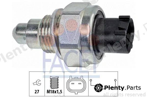 Facet 7.6326 — Switch, reverse light Made in Italy - OE Equivalent