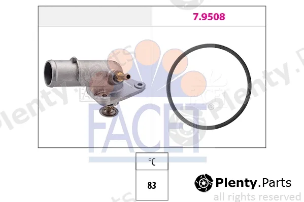 Facet 7.8166 — Thermostat, coolant Made in Italy - OE Equivalent