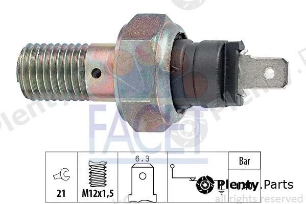 Facet 7.0004 — Oil Pressure Switch Made in Italy - OE Equivalent