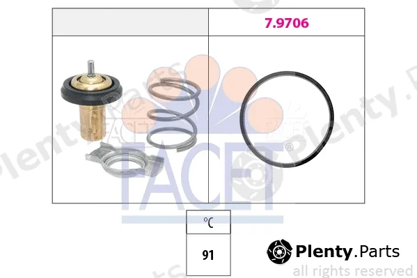 Facet 7.8995 — Thermostat, coolant Made in Italy - OE Equivalent
