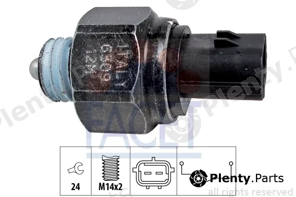 Facet 7.6309 — Switch, reverse light Made in Italy - OE Equivalent