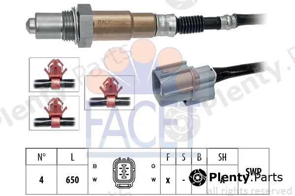 Facet 10.8319 — Lambda Sensor Made in Italy - OE Equivalent