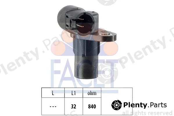 Facet 9.0291 — Sensor, crankshaft pulse Made in Italy - OE Equivalent