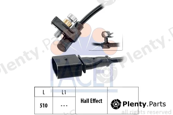 Facet 9.0446 — Sensor, crankshaft pulse Made in Italy - OE Equivalent