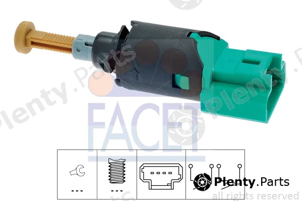 Facet 7.1335 — Switch, clutch control (cruise control) Made in Italy - OE Equivalent