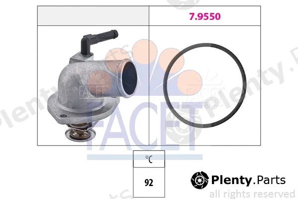 Facet 7.8157 — Thermostat, coolant Made in Italy - OE Equivalent