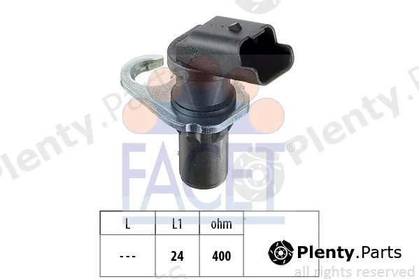 Facet 9.0258 — Sensor, crankshaft pulse Made in Italy - OE Equivalent