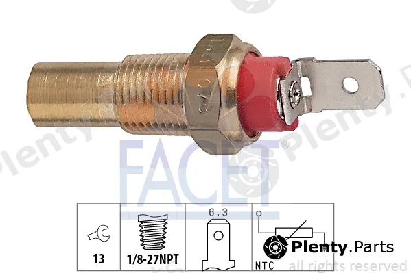 Facet 7.3115 — Sensor, coolant temperature Made in Italy - OE Equivalent