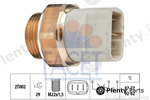 Facet 7.5626 — Temperature Switch, radiator fan Made in Italy - OE Equivalent
