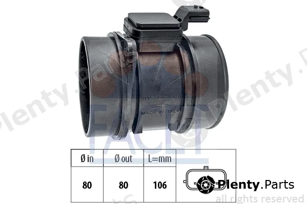 Facet 10.1450 — Mass Air Flow Sensor Made in Italy - OE Equivalent