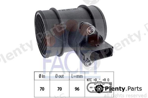 Facet 10.1214 — Mass Air Flow Sensor Made in Italy - OE Equivalent