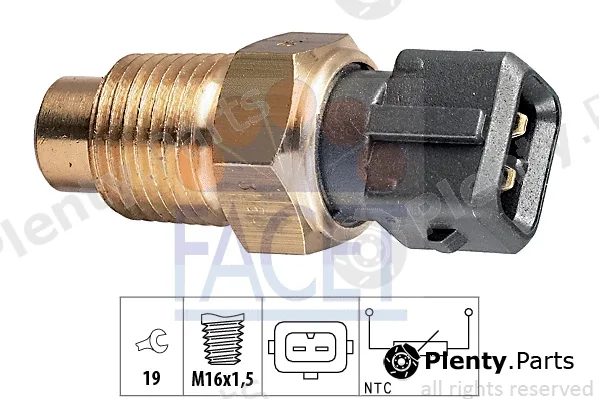 Facet 7.3160 — Sensor, coolant temperature Made in Italy - OE Equivalent
