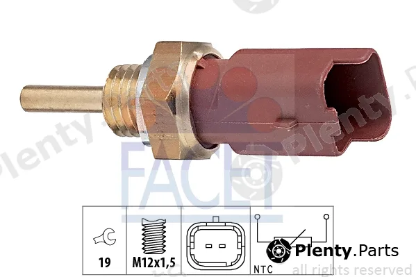 Facet 7.3326 — Sensor, coolant temperature Made in Italy - OE Equivalent