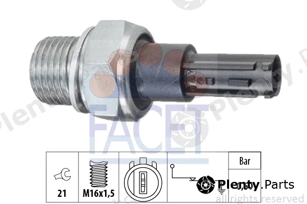 Facet 7.0203 — Oil Pressure Switch Made in Italy - OE Equivalent