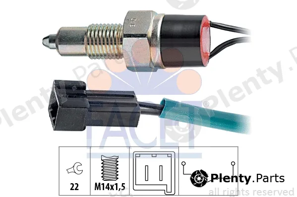 Facet 7.6110 — Switch, reverse light Made in Italy - OE Equivalent