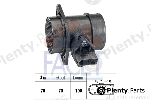 Facet 10.1212 — Mass Air Flow Sensor Made in Italy - OE Equivalent