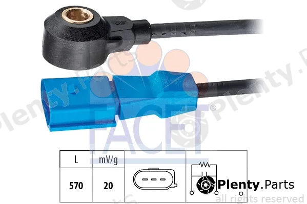 Facet 9.3048 — Knock Sensor Made in Italy - OE Equivalent