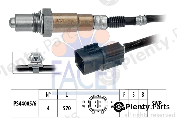 Facet 10.7510 — Lambda Sensor Made in Italy - OE Equivalent