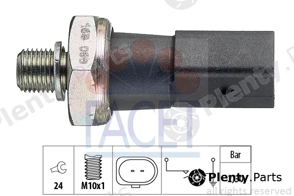 Facet 7.0190 — Oil Pressure Switch Made in Italy - OE Equivalent