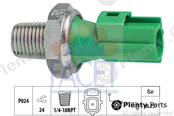 Facet 7.0146 — Oil Pressure Switch Made in Italy - OE Equivalent