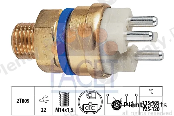 Facet 7.5678 — Temperature Switch, radiator fan Made in Italy - OE Equivalent