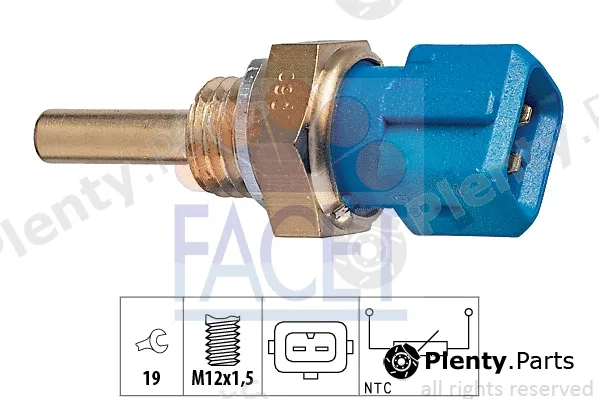 Facet 7.3128 — Sensor, oil temperature Made in Italy - OE Equivalent