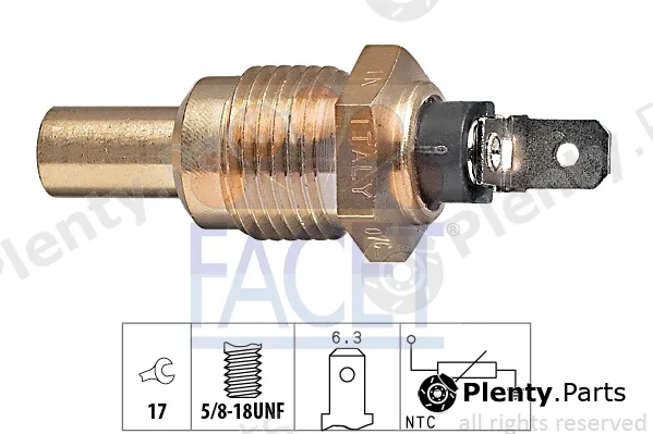 Facet 7.3046 — Sensor, coolant temperature Made in Italy - OE Equivalent