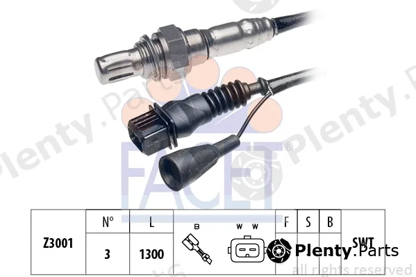 Facet 10.7051 — Lambda Sensor Made in Italy - OE Equivalent