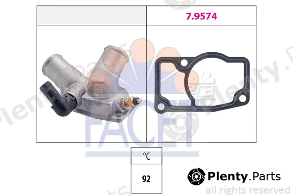 Facet 7.8343 — Thermostat, coolant Made in Italy - OE Equivalent