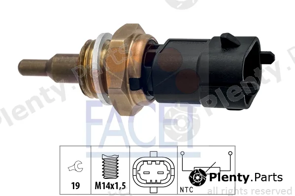 Facet 7.3411 — Sensor, coolant temperature Made in Italy - OE Equivalent