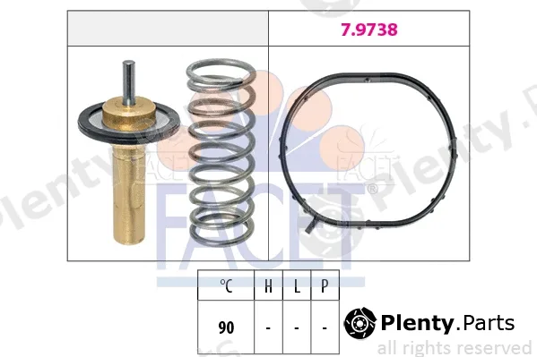 Facet 7.8974 — Thermostat, coolant Made in Italy - OE Equivalent
