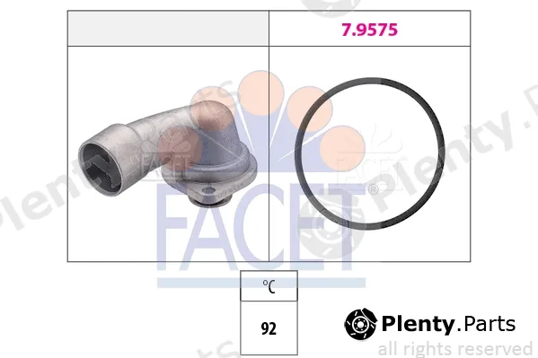 Facet 7.8349 — Thermostat, coolant Made in Italy - OE Equivalent