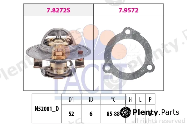 Facet 7.8388 — Thermostat, coolant Made in Italy - OE Equivalent
