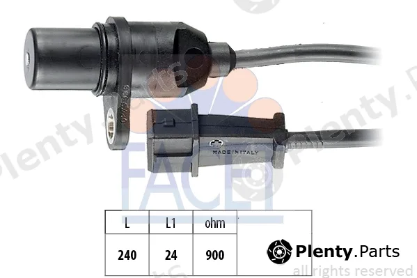 Facet 9.0279 — Sensor, crankshaft pulse Made in Italy - OE Equivalent