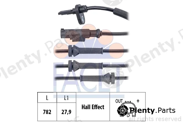 Facet 21.0211 — Sensor, wheel speed Made in Italy - OE Equivalent