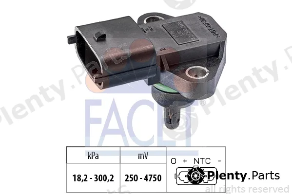 Facet 10.3178 — Air Pressure Sensor, altitude adaption Made in Italy - OE Equivalent