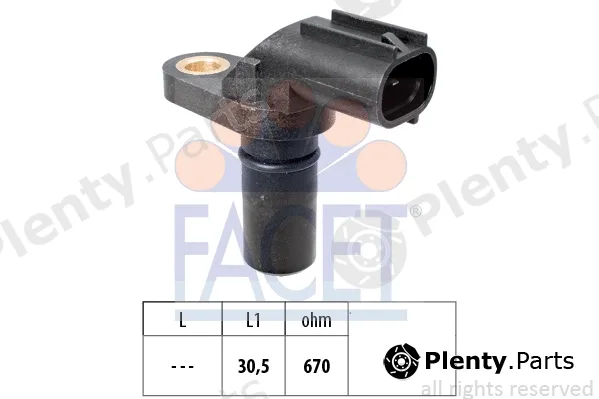 Facet 9.0522 — Sensor, crankshaft pulse Made in Italy - OE Equivalent