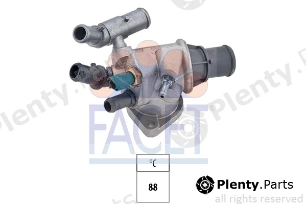 Facet 7.8572 — Thermostat, coolant Made in Italy - OE Equivalent
