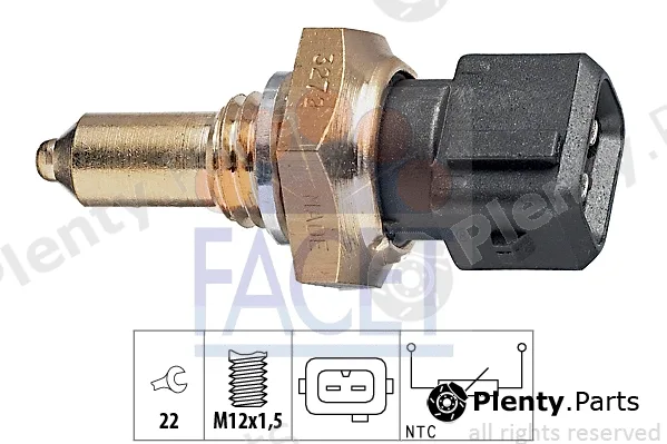 Facet 7.3272 — Sensor, oil temperature Made in Italy - OE Equivalent