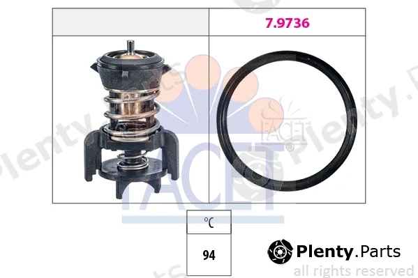 Facet 7.8933 — Thermostat, coolant Made in Italy - OE Equivalent