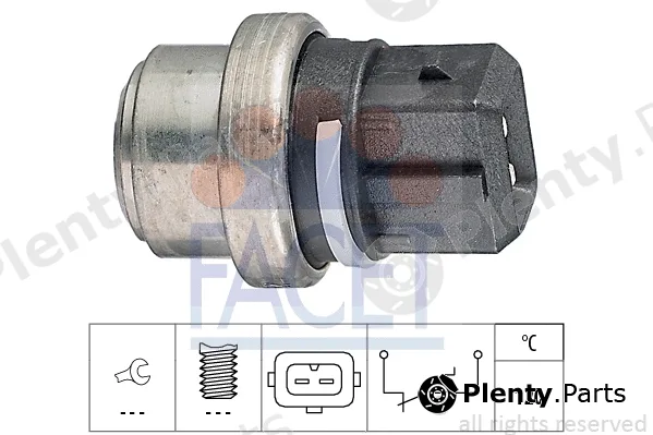 Facet 7.4074 — Temperature Switch, coolant warning lamp Made in Italy - OE Equivalent