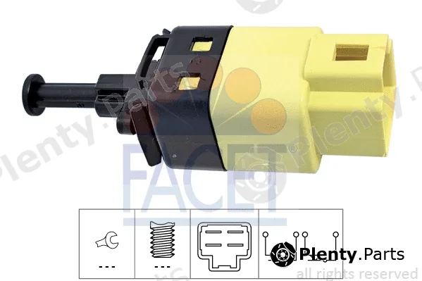 Facet 7.1264 — Stop Light Switch Made in Italy - OE Equivalent