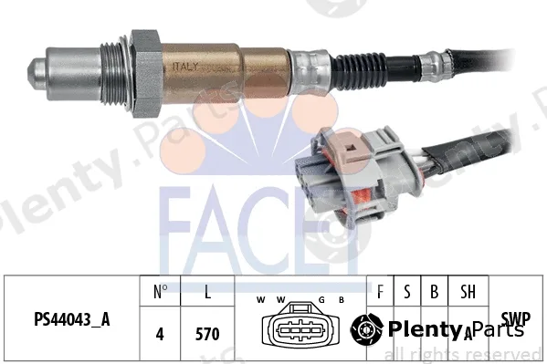 Facet 10.8321 — Lambda Sensor Made in Italy - OE Equivalent